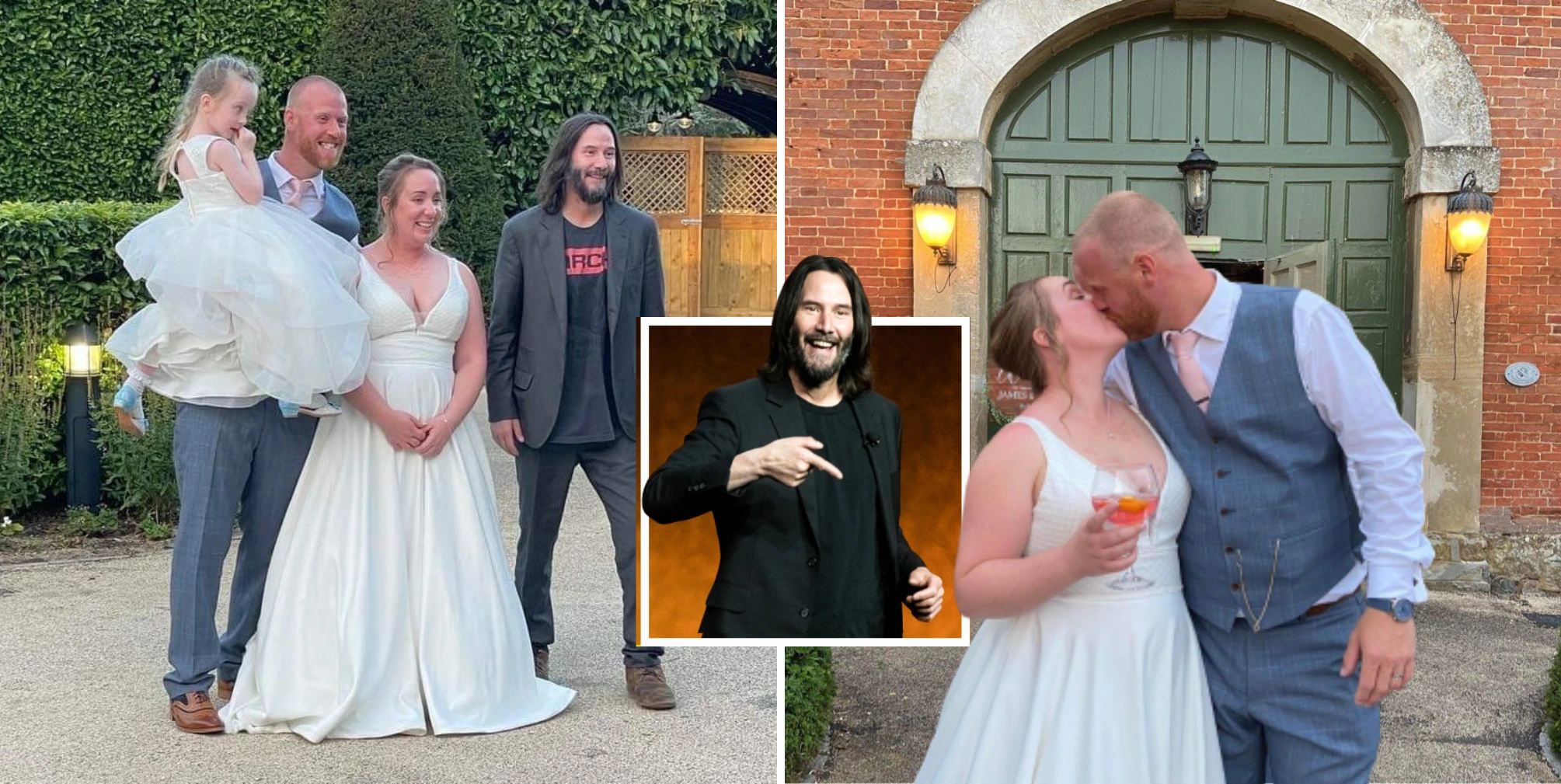 Keanu Reeves Surprises Uk Couple on Their Wedding Day - Zelus365