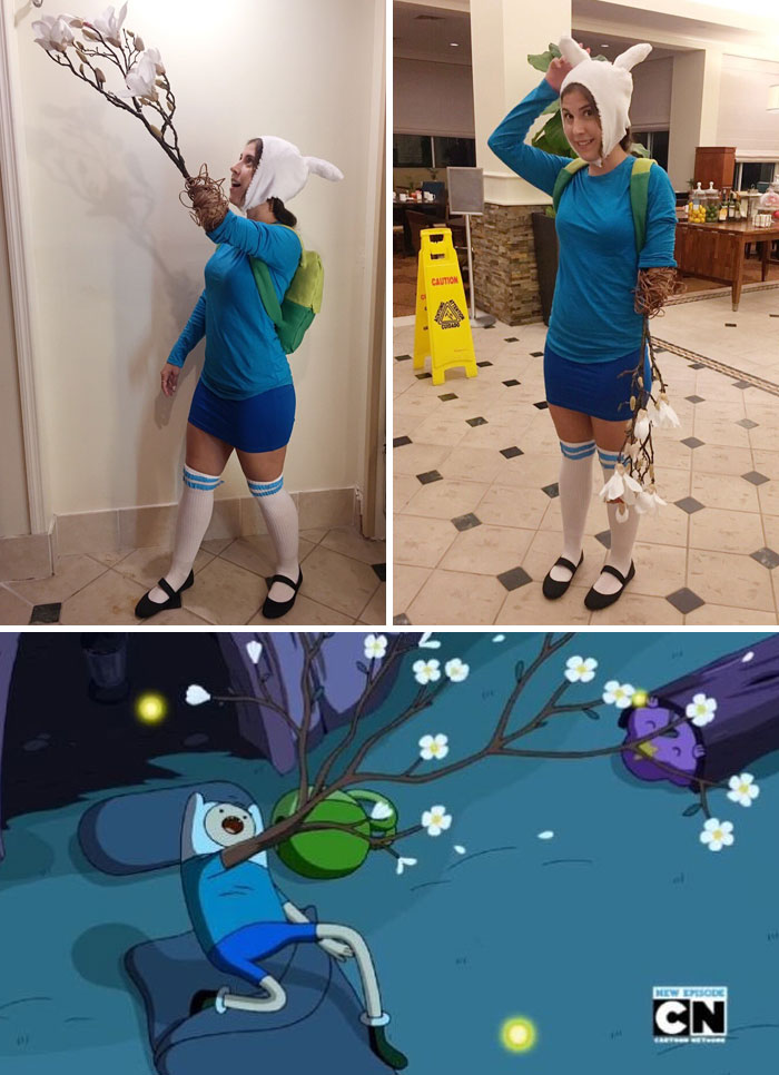 A disable person made a beautiful Halloween costume